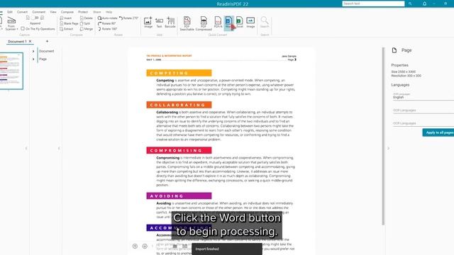 Readiris PDF - How to convert to Word смотреть онлайн
