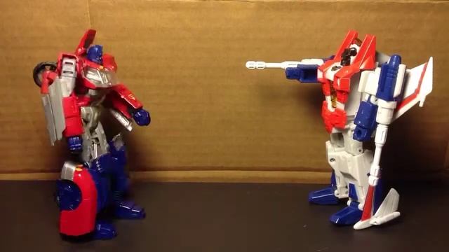 Orion Pax vs. Starscream stop motion смотреть онлайн
