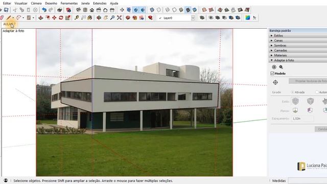 Como utilizar Ferramenta para adaptar foto no Sketchup! смотреть онлайн