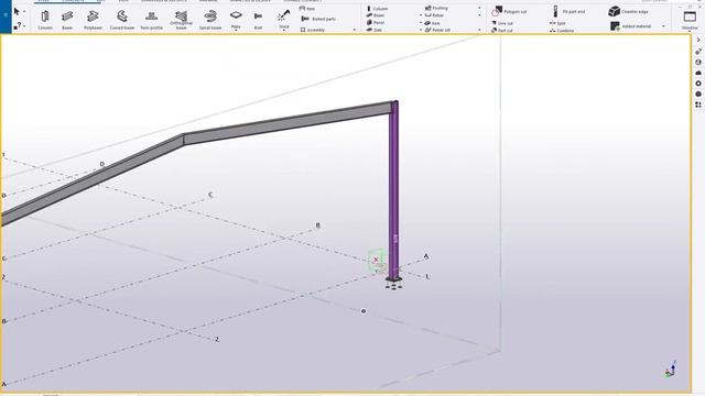 Portal frame demo 1 - main portal span modelling смотреть онлайн