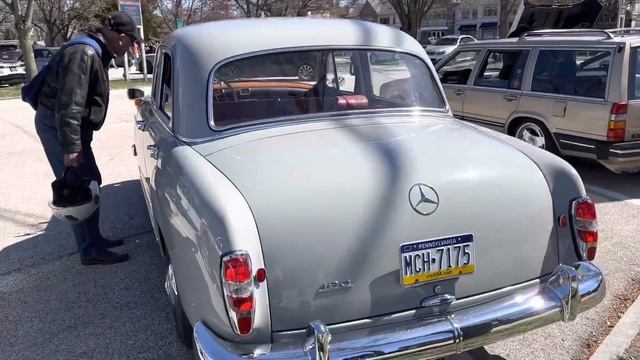 Mercedes-Benz Ponton (W120) at Main Line Cars and Coffee (March 26th, 2023) смотреть онлайн