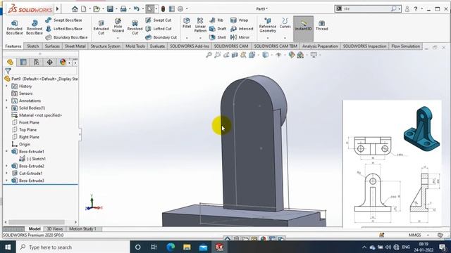 SOLIDWORKS EXERCISE# 51 | 3D MODELLING FOR BEGINNERS смотреть онлайн