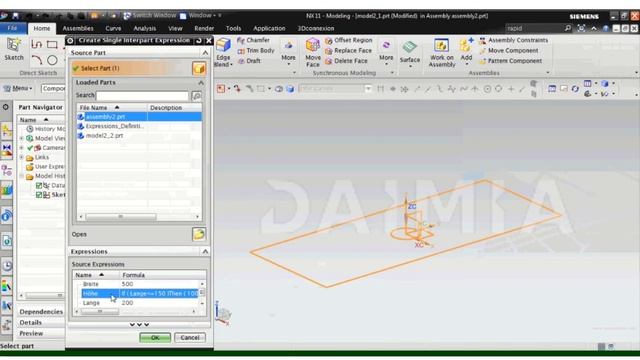 Siemens NX 11 - Expressions im Assembly смотреть онлайн