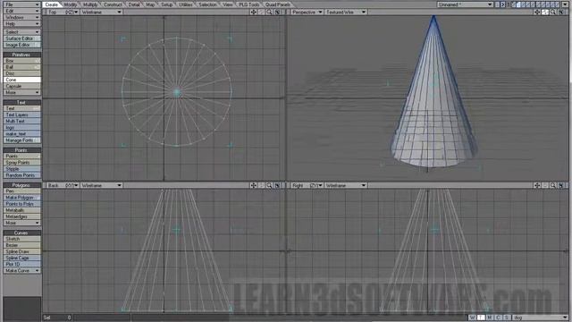 Lightwave Tutorial -005- Cone Tool смотреть онлайн