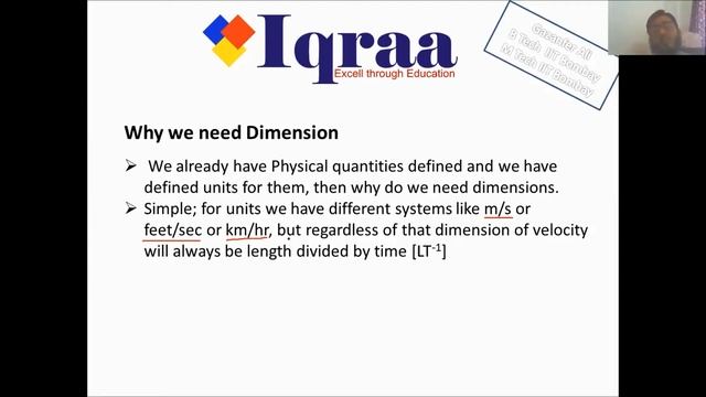 Units and Dimensions Lecture 5 смотреть онлайн