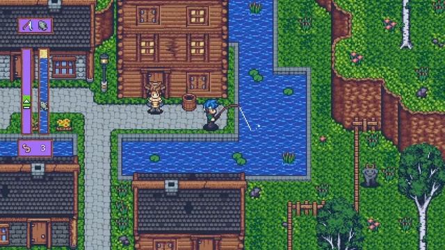 Lagoda Odyssey - Fishing Mini-Game. (New SNES style, pixel art rpg) смотреть онлайн