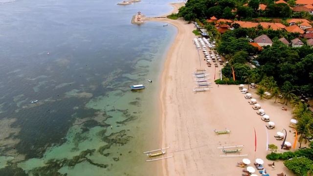 🇮🇩 Sanur beach / Bali / Indonesia [4K Ultra HD relax drone video] смотреть онлайн