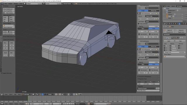 Time Lapse Video How To Make A Low Poly Car In Blender 2.78c смотреть онлайн