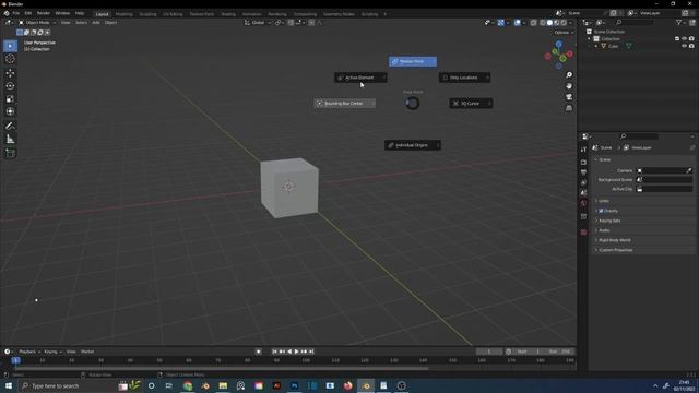 How to open pivot point pie menue in blender смотреть онлайн