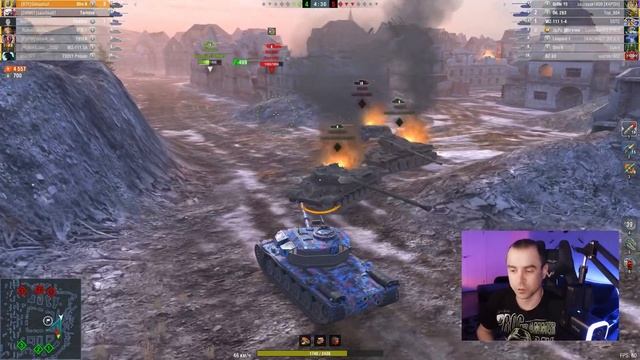 STRV K эффектно выдает 9600 урона в Tanks Blitz! смотреть онлайн