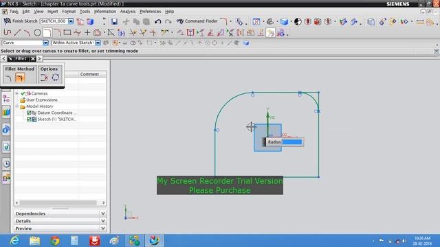 UG NX 8 Curve tools смотреть онлайн