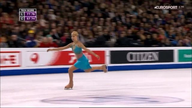 2016 WC Anna Pogorilaya FS ESP смотреть онлайн