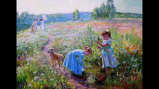 Alexander Averin, outstanding Impressionist Russian Painter. смотреть онлайн