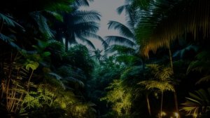 Звуки природы в ночных джунглях для сна