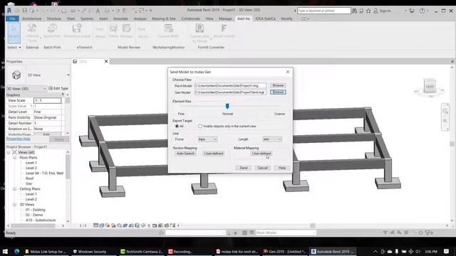 revit to midas gen link смотреть онлайн