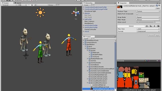 Mesh Baker Combine Skinned Meshes