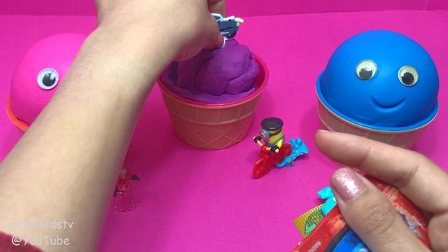 4 Colors Play Doh Ice Cream Cups PJ Masks Chupa Chups Kinder Surprise LOL Paw Patrol Surprise Eggs смотреть онлайн
