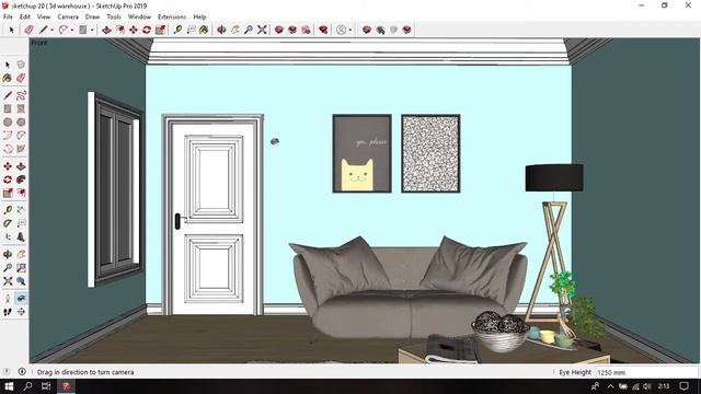 Membuat Tampilan Animasi Kamera Sketchup 2019 - belajar sketchup 22 смотреть онлайн