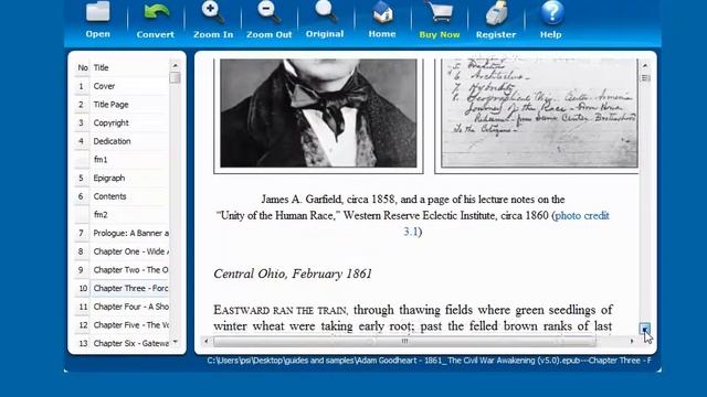 Epub Reader for Windows demonstration смотреть онлайн