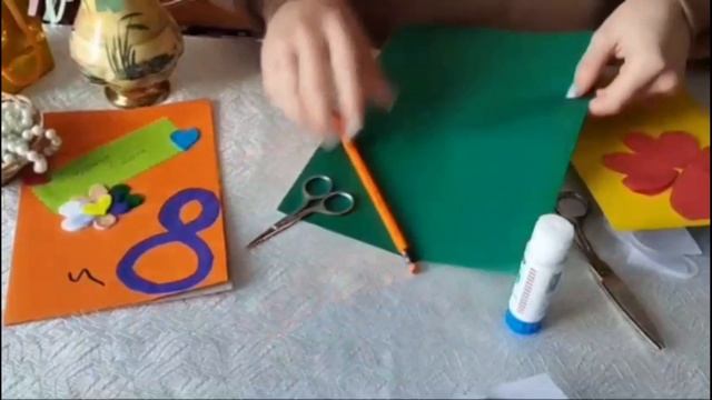 мастер-класс "Открытка к 8 марта" - СК п. "Колос" смотреть онлайн