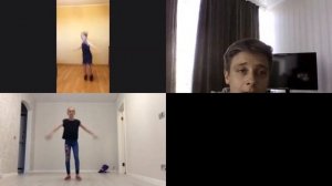 Блок упражнений - прыжковая серия. Вырезка из тренировки фигуристов.