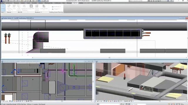 Pipe Autorouting in Autodesk Revit with GenMEP смотреть онлайн