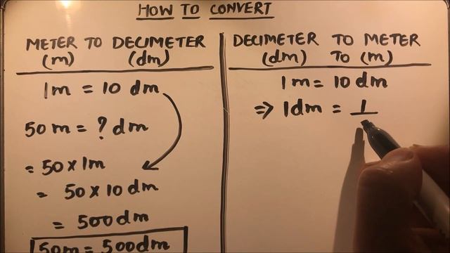 HOW TO CONVERT METER TO DECIMETER AND DECIMETER TO METER смотреть онлайн