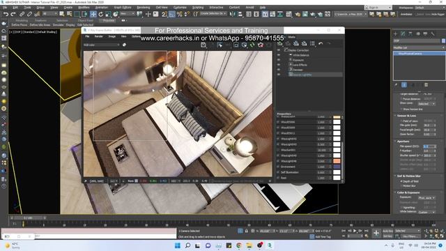 physical camera settings 3ds max | Vray LIVE | interior camera settings vray | Career Hacks смотреть онлайн