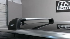 2017+ Audi Q7 with Thule AeroBlade Edge Roof Rack Crossbars