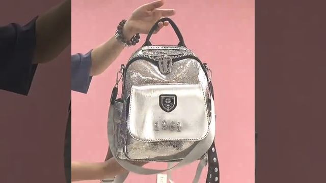 Блестящий рюкзак сумка с видео обзором-MSHAEGDNI 1961 смотреть онлайн