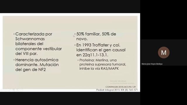 Síndromes neurocutáneos | María José Bedoya