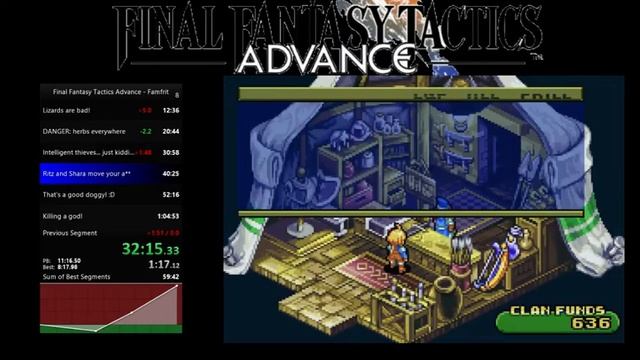 Final Fantasy Tactics Advance Famfrit Speed Run (1:04.28) смотреть онлайн