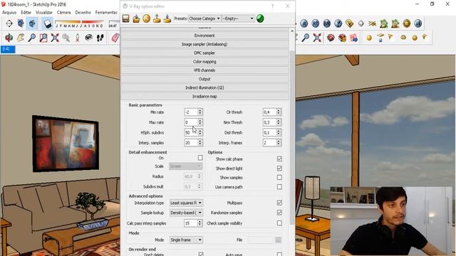 VRAY PARA SKETCHUP - IRRADIANCE MAP E LIGHT CACHE смотреть онлайн