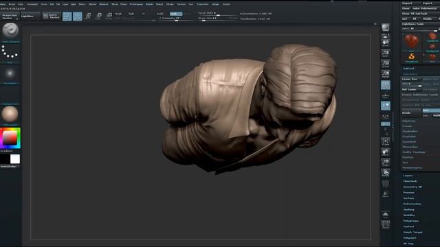 ZBrush tutorial: Cloth sculpting, Part 5 смотреть онлайн