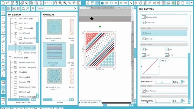 Silhouette Studio Version 3 - Adding Patterns Part1 смотреть онлайн
