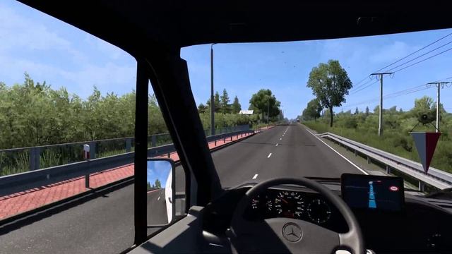 ETS2 1997 Mercedes Sprinter gameplay Real Poland v0.01 смотреть онлайн