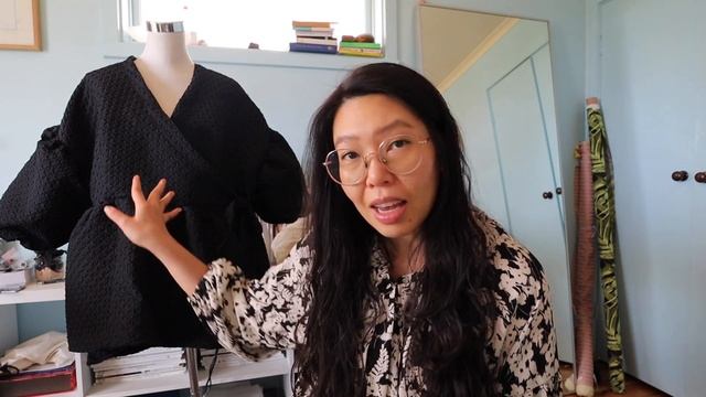 SEWING VLOG #4 - DIY fully lined wrap jacket. Cecilie Bahnsen X Withwendy inspired wrap jacket смотреть онлайн