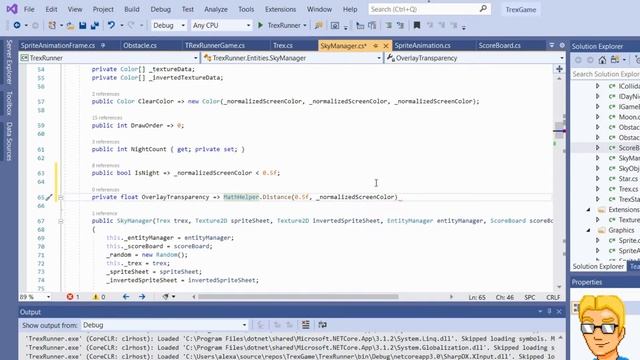 Let's Code: The T-Rex Runner Game with MonoGame | Tutorial | Part 22 смотреть онлайн