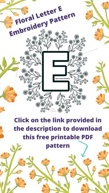 Letter E New Hand Embroidery Creative Work Free Design / Super Easy Gorgeous Colorful Flower #short смотреть онлайн