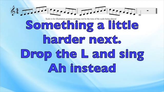 Octave Scale Singing Exercise for Mezzo or Baritone Voice. Easy 1 min vocal warm up & for beginner смотреть онлайн