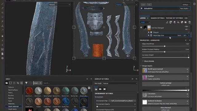 05. 3D Sword Modeling for Game Work Flow - Bake and Texturing смотреть онлайн