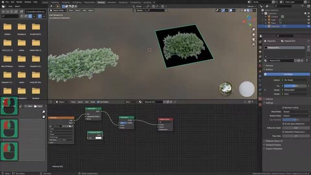 How to make quick plants,bushes,flowers for background image in Blender. смотреть онлайн