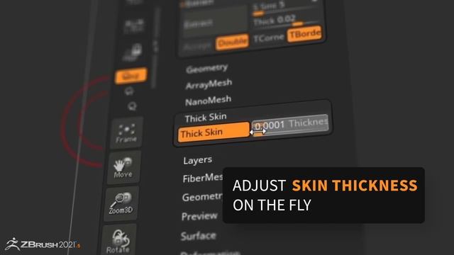 ZBrush 2021.5 - Thick Skin смотреть онлайн