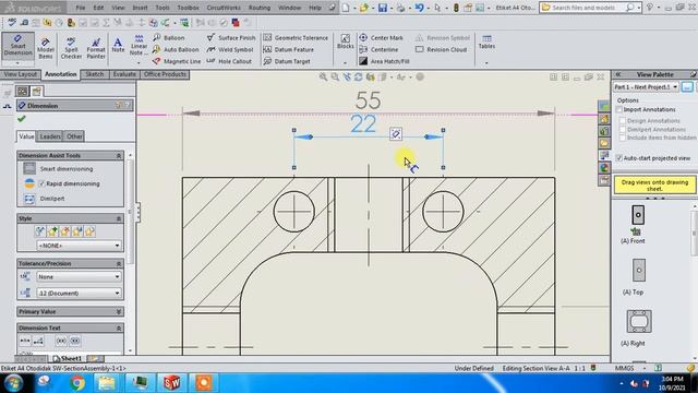 SolidWorks Tutorial for Beginners Exercise 24 (3D to 2D) смотреть онлайн