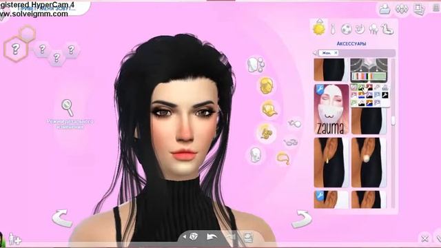 [CAS] Woman in black__ Sims4 создание персонажа смотреть онлайн