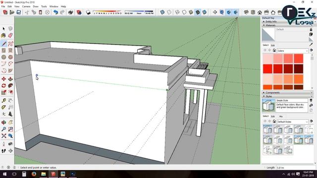 3D HOUSE DESIGN IN SKETCHUP | FRONT ELEVATION | Model #2 смотреть онлайн