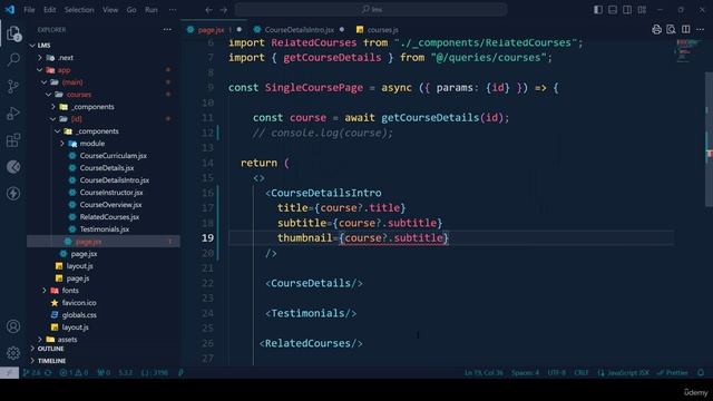 38 -Get Data From Database in Course Details Page Part 2 смотреть онлайн