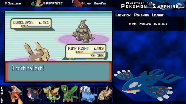 Pokemon Sapphire Part 36: Elite Four Phoebe смотреть онлайн