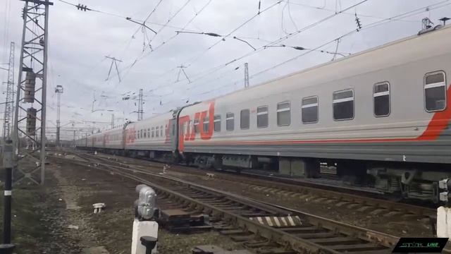 Электровоз ЭП1М-519 с поездом №144 Москва - Кисловодск (+тифон). смотреть онлайн