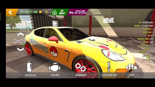 PORSCHE PANAMERA TURBO GEARBOX SETTING || 1695HP 2254NM || CAR PARKING MULTIPLAYER